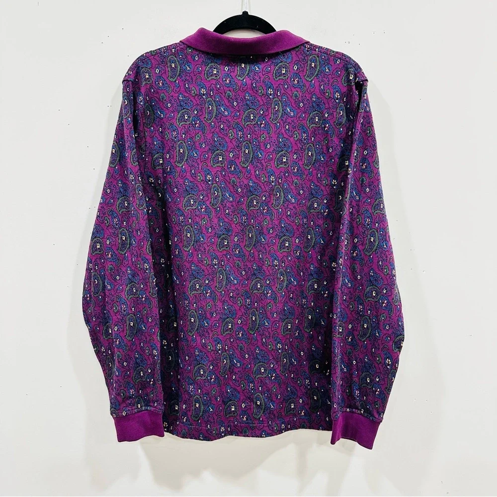 J.Crew Long-sleeve Polo Shirt In Double-knitJacquard For Men Size‎ L